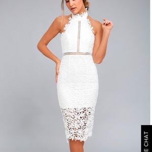 White lace dress